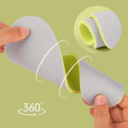 Men Women Insoles Deodorant Soft Shock Absorption Sport Shoes Pad Breathable Vigorously Walking Sport Insoles Unisex