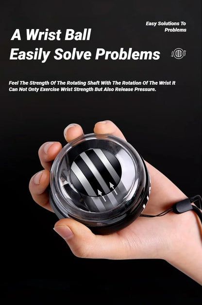 Gyroball Powerball Forearm Exerciser Muscle Fitness Equipment Gyroscope Power Ball Gyro Wrist Booster Trainer Hand Exercise