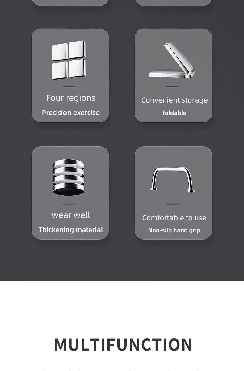 Portable Multifunctional Push-up Board Set With Handles Foldable Fitness Equipment For Chest Abdomen Arms And Back Training