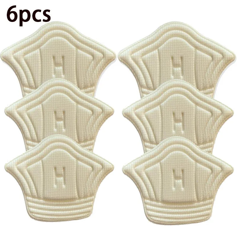 3pair/6pcs Insoles Patch Heel Pads for Sport Shoes Back Sticker Adjustable Size Antiwear Feet Pad Cushion Insert Insole Grips