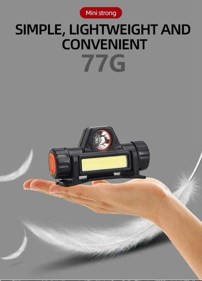 LED USB Headlamp - Rechargeable & Waterproof