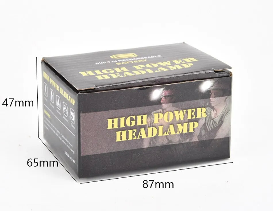 LED USB Headlamp - Rechargeable & Waterproof