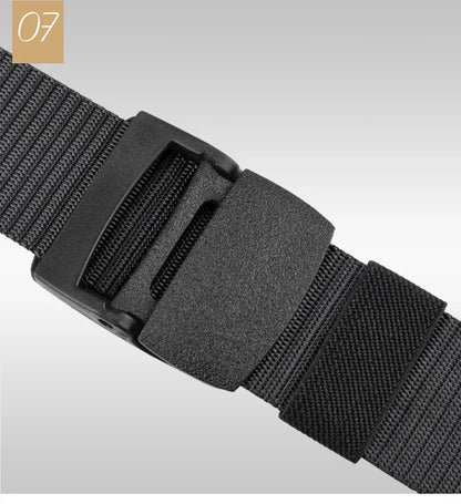 Automatic Buckle Nylon Belt, Fashionable MEN'S Canvas Outdoor Belt.