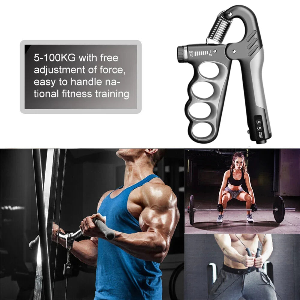 Adjustable grip strength trainer
