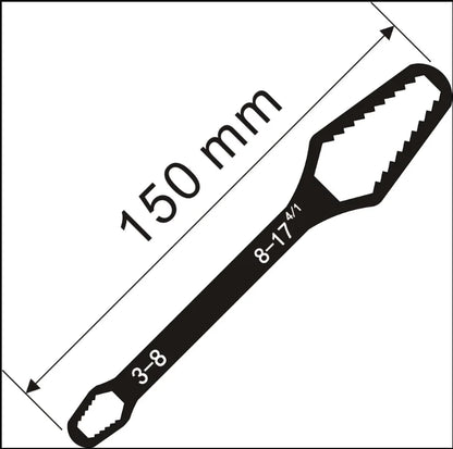 3-17mm Universal, Self-tightening Torx wrench