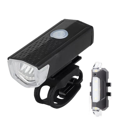 Waterproof MTB Bike USB rechargable LED light set