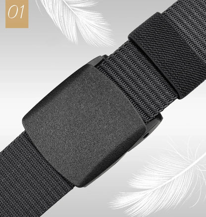 Automatic Buckle Nylon Belt, Fashionable MEN'S Canvas Outdoor Belt.