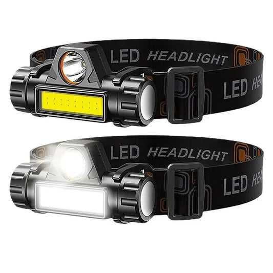 LED USB Headlamp - Rechargeable & Waterproof