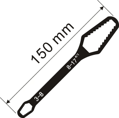 3-17mm Universal, Self-tightening Torx wrench