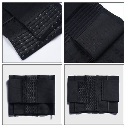 1pc Breathable Polyester Waist Cincher for Women - Medium Control Posture Improvement Shapewear with Adjustable Closure, Knit Fabric Weave, Hand Washable - 1pc