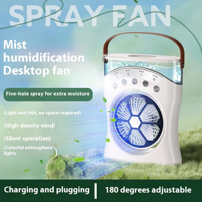 Portable Fan Portable Mini Humidifier Fan Water Spraying