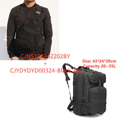 Sports outdoor mountaineering travel double shoulder knapsack