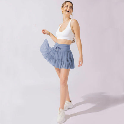 High Waist Dress Lace-up Sports Skirt