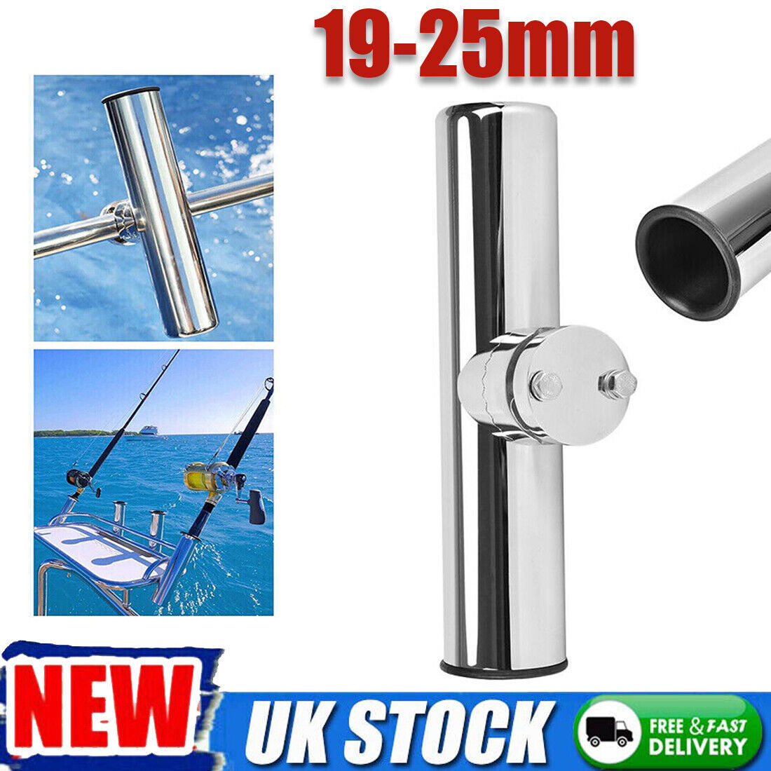 19-25mm Fishing Rod Holder Stainless