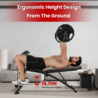 1Pc  Adjustable Weight Bench With Preacher Curl Pad Resistance