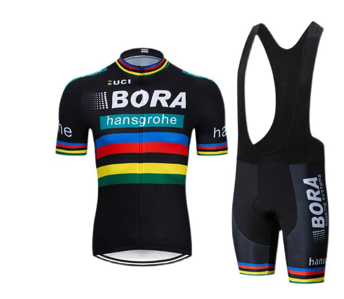 Cycling wear long-sleeved suit thin section plus velvet