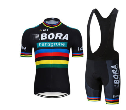 Cycling wear long-sleeved suit thin section plus velvet