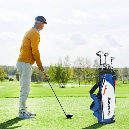 Men's  Complete Golf Club Package Set Includes 10 Pieces